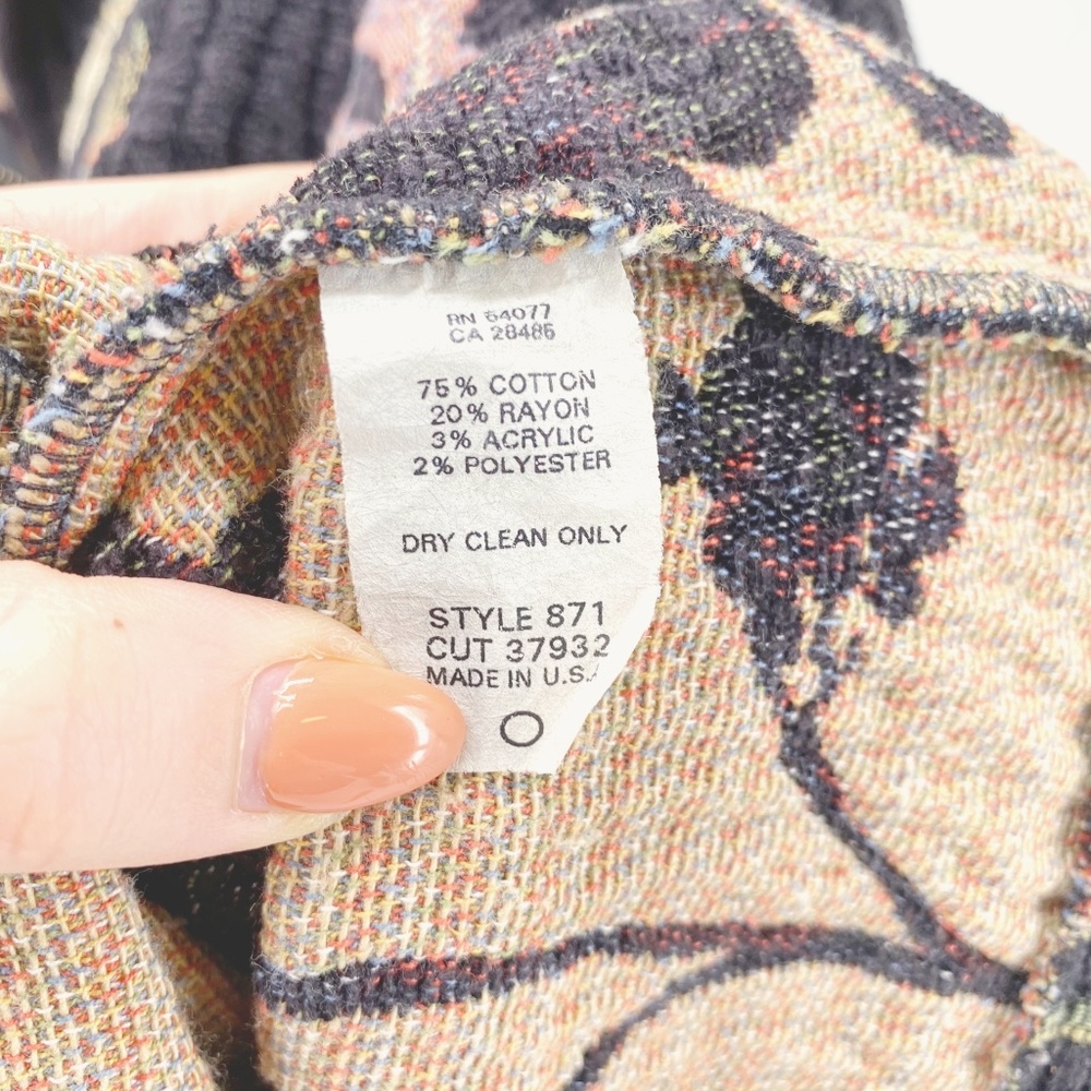 CAbi Vintage Floral Embroidered Jacket - Picture 5 of 6
